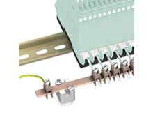 Intrinsic safety zener barrier accessories grounding rail ZH-Z.NLS-Cu3/10